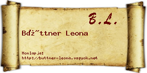 Büttner Leona névjegykártya